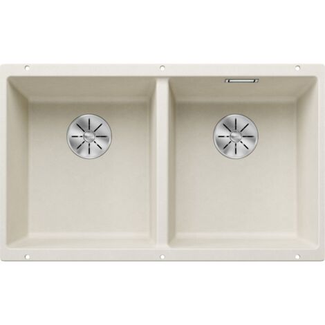 Blanco Subline 350/350 - Évier en Silgranit, 755x460 mm, InFino, blanc doux 527164