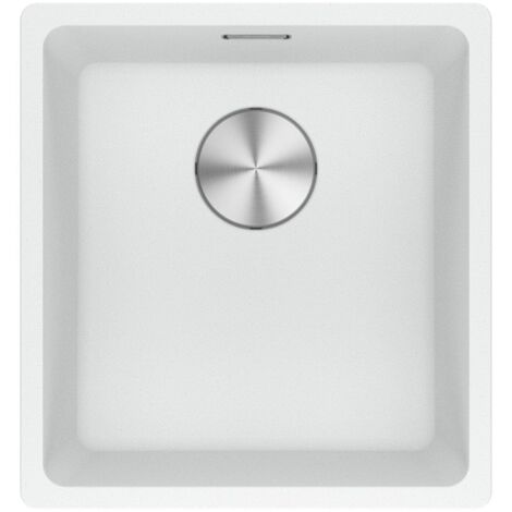 Evier Franke Maris Fragranit+ MRG110-37 - Blanc Artic (moucheté) - Vidage : Manuel (1/4)