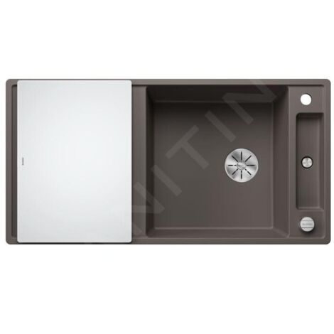 Blanco Axia III XL 6 - Évier en silgranit 1000x510 mm, avec commande de vidage et accessoires, InFino, gris 527234 (1/3)