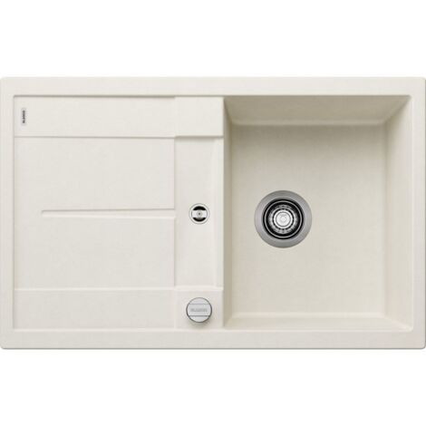 Evier Blanco Metra 45S Silgranit - BLANC SOFT - Vidage : Manuel (1/2)