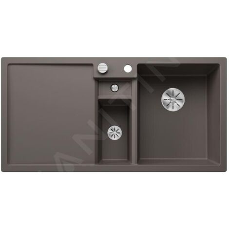 Blanco Collectis 6 - Évier en silgranit 1000x510 mm, avec commande de vidage et accessoires, InFino, gris 527241