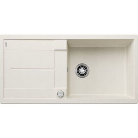 Blanco Metra XL 6 - Évier en silgranit, 1000x500 mm, avec commande de vidage, blanc doux 527123
