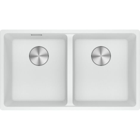 Evier Franke Maris Fragranit+ MRG120-35-35 - Blanc Artic (moucheté) - Vidage : Manuel