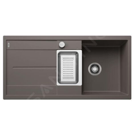 Blanco Metra 6 - Évier en silgranit 1000x500 mm, avec commande de vidage et accessoires, gris 527299