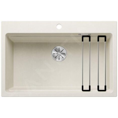 Evier Blanco Etagon 8 Silgranit - BLANC SOFT - Vidage : Manuel (1/4)