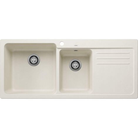Evier Blanco Naya 8S Silgranit - 000000 - Egouttoir A droite