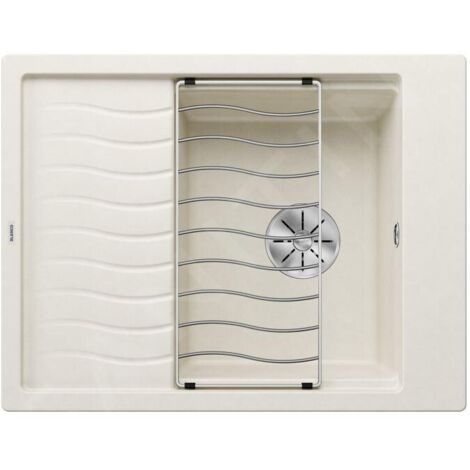 Evier Blanco Elon 45S Silgranit - BLANC SOFT - Vidage : Manuel (1/4)