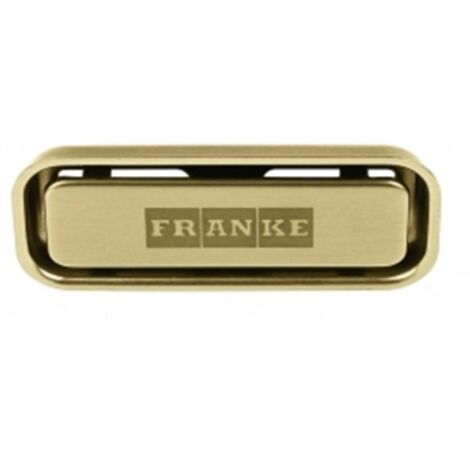 Franke – Trop plein rectangulaire – Coloris Reflet d'Or – Revêtement PVD F-Inox – Compatible éviers Inox, Fragranite, Tectonite