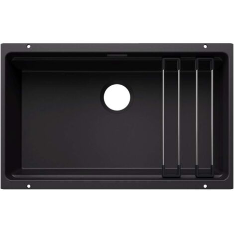 Blanco Etagon 700 - Évier en silgranit 70x40 mm, avec accessoires, noir 527762
