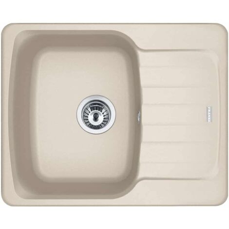 Évier de cuisine Antea Fragranit+ AZG611-62 - 620 x 500 x 210 mm - Café crème - Sous-meuble 50 cm - Franke
