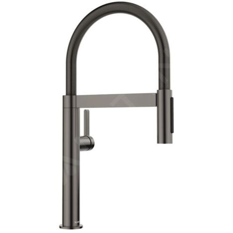 Blanco Culina S - Mitigeur d’évier avec bras flexible et douchette, acier foncé 527469