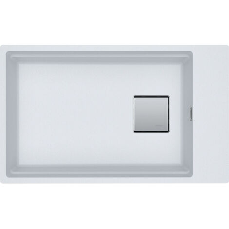 Evier Franke Kubus 2.0 Fragranit+ KNG110-62 - Blanc Artic (moucheté) - Vidage : Manuel (1/2)