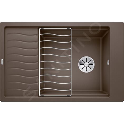 Blanco Elon XL 6 - Évier en silgranite, 780x500 mm, avec accessoires, InFino, café 524843