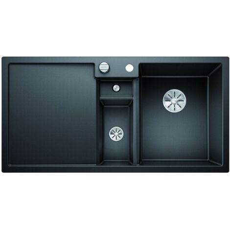 Blanco Collectis 6 - Évier en silgranit 1000x510 mm, avec commande de vidage et accessoires, noir 525866