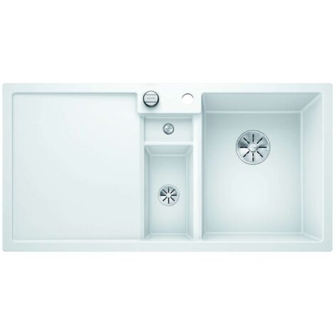 Blanco Collectis 6 - Évier en silgranit 100x51 cm, avec commande de vidage et accessoires, blanc 523348