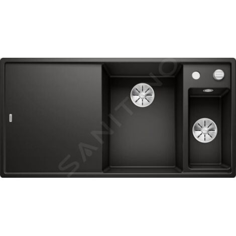 Blanco Axia III 6 - Évier en silgranit 1000x510 mm, avec commande de vidage et accessoires, noir 525850