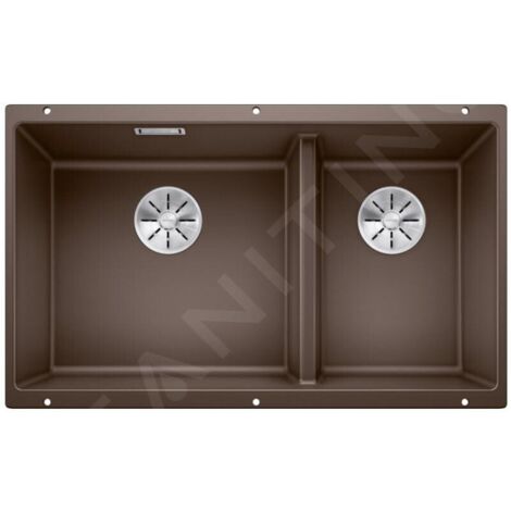 Blanco Subline 430/270 - Évier en silgranite, 755x460 mm, café 523160