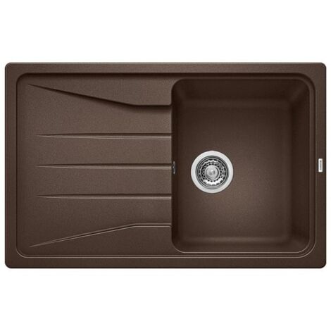 Évier à encastrer SONA 45 S café - sous-meuble 80 cm - 780 x 500 x 190 mm - Vidage manuel - Blanco (1/5)