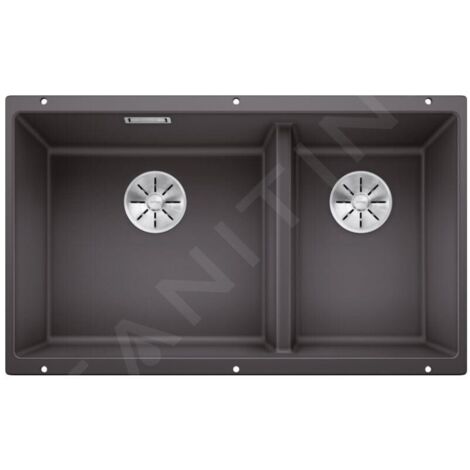 Blanco Subline 480/320 - Évier en silgranite, 855x460 mm, gris rocher 523585