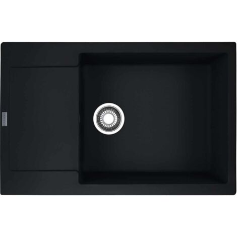 Évier de cuisine Maris Fragranit+ MRG611-XLC - 780 x 500 x 200 mm - Noir mat - Sous-meuble 60 cm - Franke