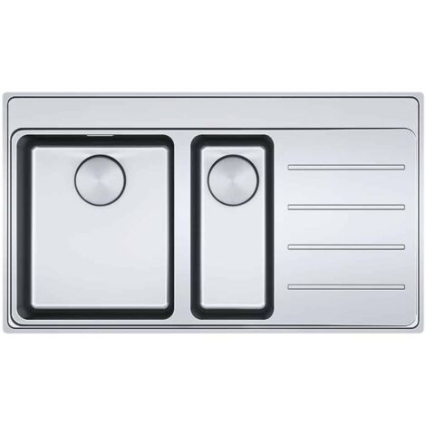 Evier Franke Mythos Inox MYX251-86 - 000000 - Egouttoir A droite