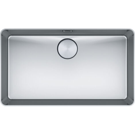 Cuve Mythos MYX 210-70 Inox - 712 x 412 x 200 mm - sous-meuble 80 cm - vidage manuel - Franke (1/5)