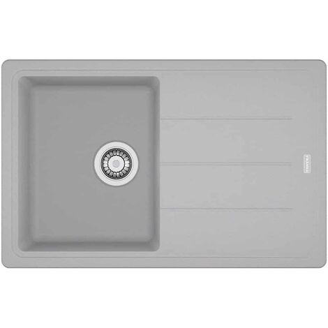 Évier Basis Fragranit BFG 611-78 - platinum - manuel - 780 x 500 x 200 mm (sous-meuble 45 cm) - Franke (1/2)