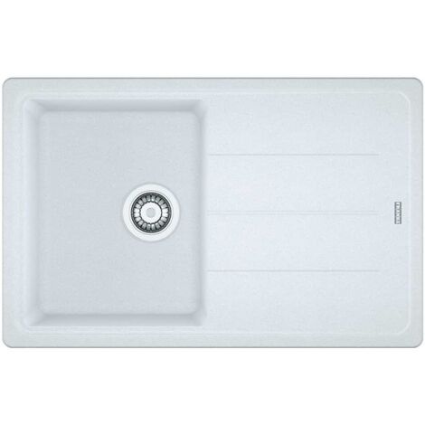 Evier Franke Basis Fragranit+ BFG611-78 - Blanc Artic (moucheté) (1/2)