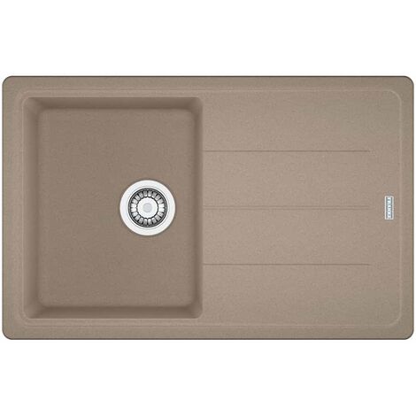 Évier Basis Fragranit BFG 611-78 - oyster - manuel - 780 x 500 x 200 mm (sous-meuble 45 cm) - Franke (1/2)