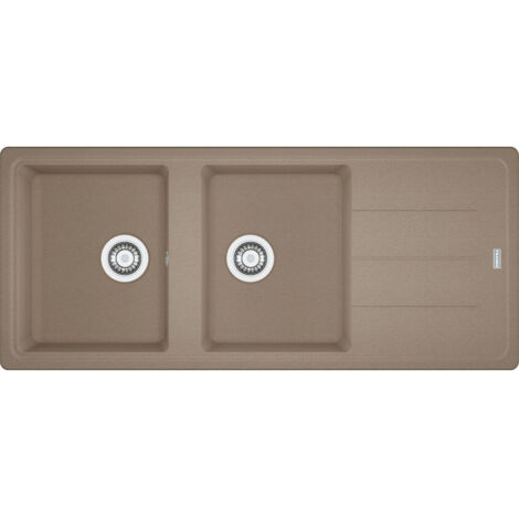 Évier Basis Fragranit BFG 621 - Oyster - manuel - 1160 x 500 x 200 mm (sous-meuble 80 cm) - Franke