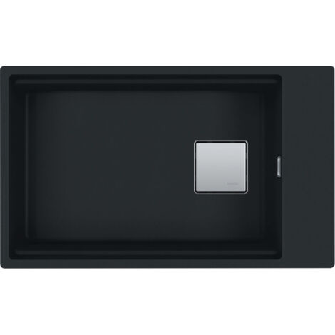 Evier Franke Kubus 2.0 Fragranit+ KNG110-62 - Noir Mat - Vidage : Manuel