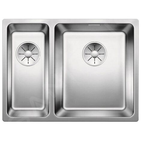 Evier Blanco Andano 340/180-IF Inox InFino - Inox Lisse (1/4)