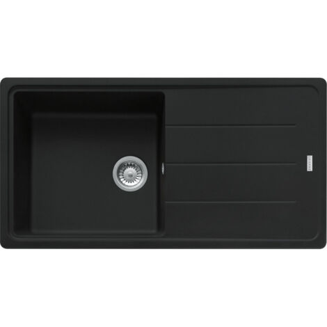 Évier Basis Fragranit BFG 611-97 - Noir Mat - Manuel - 970 x 500 x 200 mm (sous-meuble 60 cm) - Franke