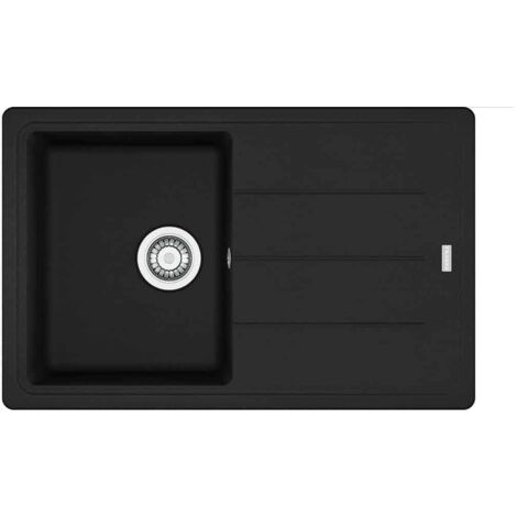 Évier Basis Fragranit BFG 611-78 - noir mat - manuel - 780 x 500 x 200 mm (sous-meuble 45 cm) - Franke (1/2)