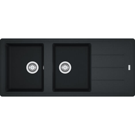 Évier Basis Fragranit BFG 621 - onyx - manuel - 1160 x 500 x 200 mm (sous-meuble 80 cm) - Franke