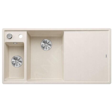 Blanco Axia III 6 - Évier en silgranit 1000x510 mm, avec commande de vidage et accessoires, InFino, blanc doux 527044 (1/5)