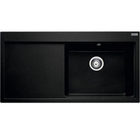 Franke – Évier 1 bac Fragranit+ MTG611 – Onyx – Bonde automatique – Traitement anti-bactérien – Sous meuble 600 mm – Découpe 980 x 495 mm