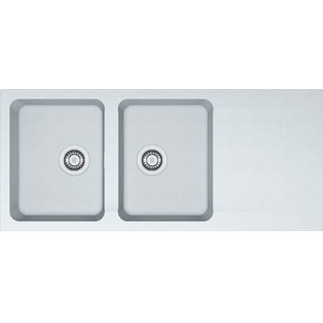 Évier de synthèse Orion 2 cuves + 1 égouttoir blanc artic - FRANKE FRANCE S.A.S