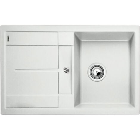 Evier Blanco Metra 45S Silgranit - BLANC - Vidage : Manuel (1/5)