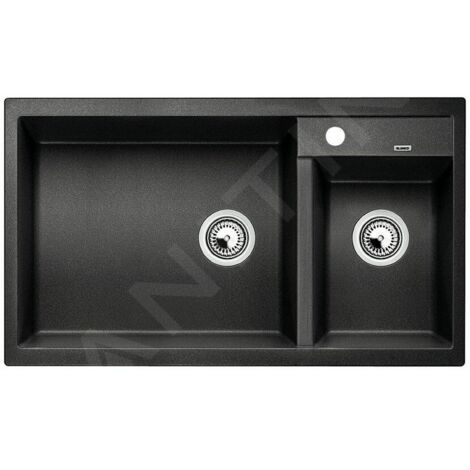 Evier Blanco Metra 9 Silgranit - ANTHRACITE - Vidage : Manuel
