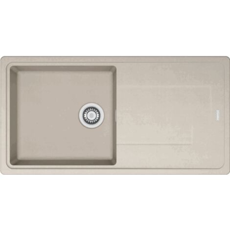 Évier Titan Tectonite TTD 611-97 - beige - 970 x 500 x 190 mm - sous-meuble 60 cm - vidage manuel - Franke