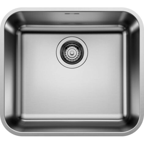 Evier Blanco Supra 450-U Inox - Inox Lisse - Vidage : Manuel (1/6)
