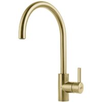 Franke – Robinet mitigeur de lavabo doré Eos Neo – Hauteur 387 mm – Longueur bec 229 mm – Débit 12 l/min – PVD Coating résistant