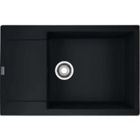 Évier de cuisine Maris Fragranit+ MRG611-XLC - 780 x 500 x 200 mm - Noir mat - Sous-meuble 60 cm - Franke