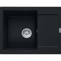 Évier de cuisine Maris Fragranit+ MRG611-62 - 620 x 500 x 205 mm - Noir mat - Sous-meuble 45 cm - Franke