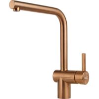 Franke – Mitigeur de lavabo à bec 180° – Cuivre finition brillante – Débit 12.2 l/mn – Hauteur sous bec 45 mm – Levier de commande +45°/-45°