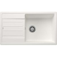 Blanco – Évier 1 bac Silgranit 860 x 500 mm – Cuve 450 x 430 x 190 mm – Bonde manuelle Ø 90 mm inox – Siphon inclus – Garantie 10 ans