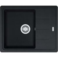 Évier Basis Fragranit BFG 611-62 - onyx - manuel - 620 x 500 x 200 mm (sous-meuble 45 cm) - Franke