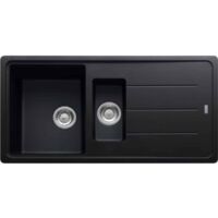 Évier Basis Fragranit BFG 651 - onyx - manuel - 970 x 500 x 200/100 mm (sous-meuble 60 cm) - Franke