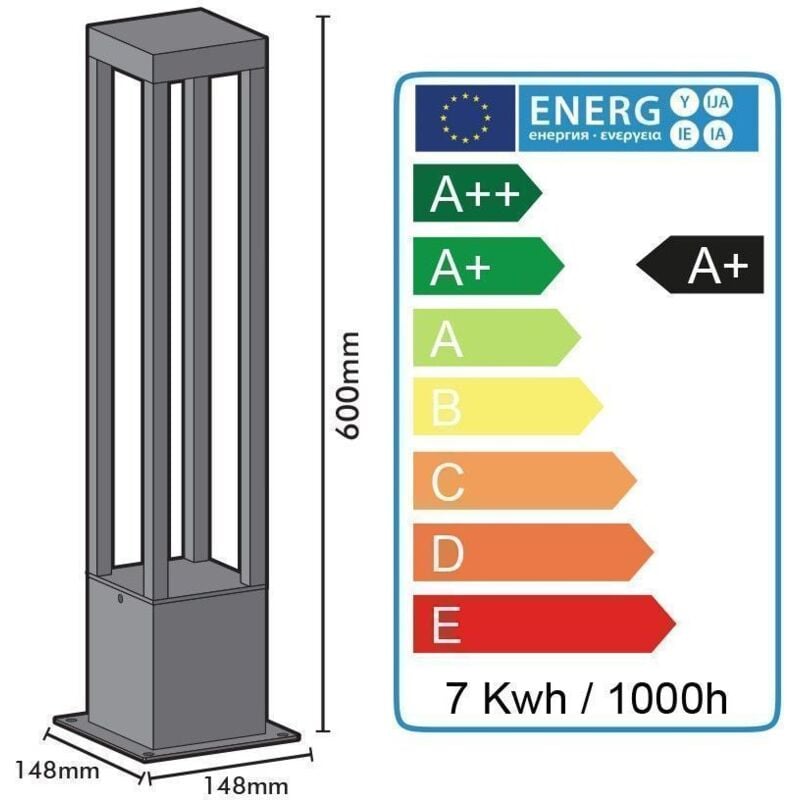 Projecteur extérieur led ACB Sun Noir Aluminium – Projecteurs extérieurs led  chez Web-Luminaire